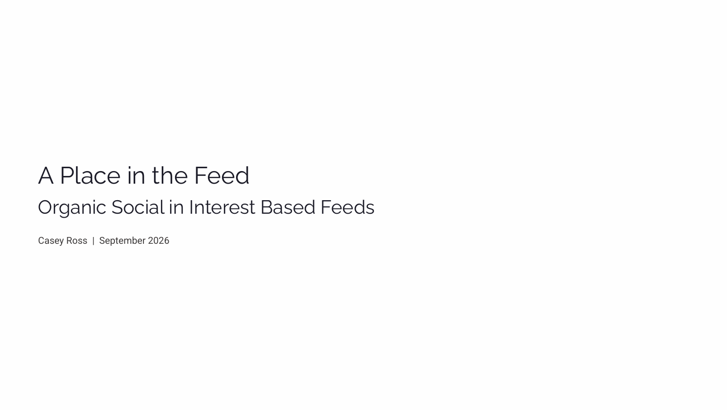 Cover of A Place in the Feed